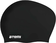 Шапочка для плавания для длинных волос силикон черный (ATEMI) /арт.LC-02/