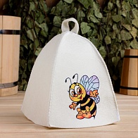 Шапка Пчелка, с детским принтом, 9293784