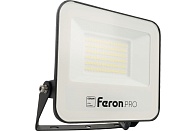 Прожектор свд 50Вт 4750Lm 6400К IP65 черный (Feron)/датчик движ.