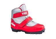 Ботинки лыжные детские TREK Kid's 1 красный (лого белый) крепление NNN