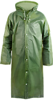 Плащ-дождевик ЭВА с капюшоном на кнопках зеленый (KOMFI)