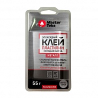 Клей-пластилин MasterTeks HomeMaster эпоксидный холодная сварка для металла 55г светло-серый