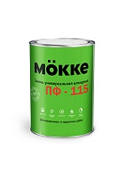Эмаль ПФ-115 алкидная MOKKE 0,8кг ярко зеленый