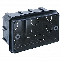Коробка установочная СУ IP20 100х60х50мм (Plast Electro) /тверд. стены черный арт. PE 000 031/