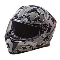 Шлем AiM JK906S Camouflage Glossy, XL (для снегохода, визор с электрообогревом)